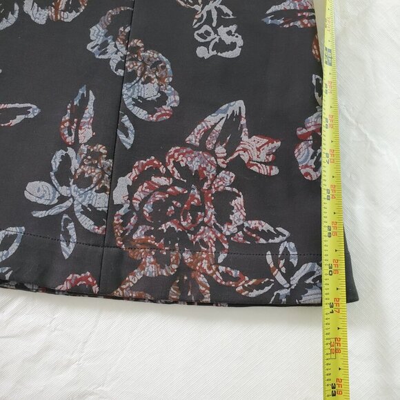 Free People Women's Black Flare Pants Floral Born To Be Wild Size 8 (CJ-1) - Picture 14 of 15